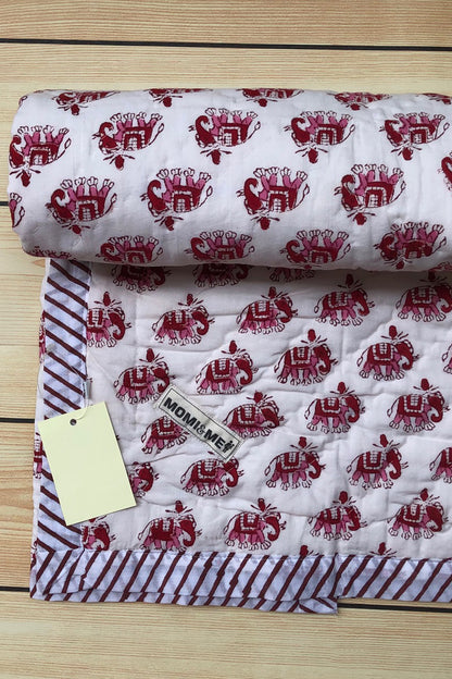 Sangneri Block Elephant Print