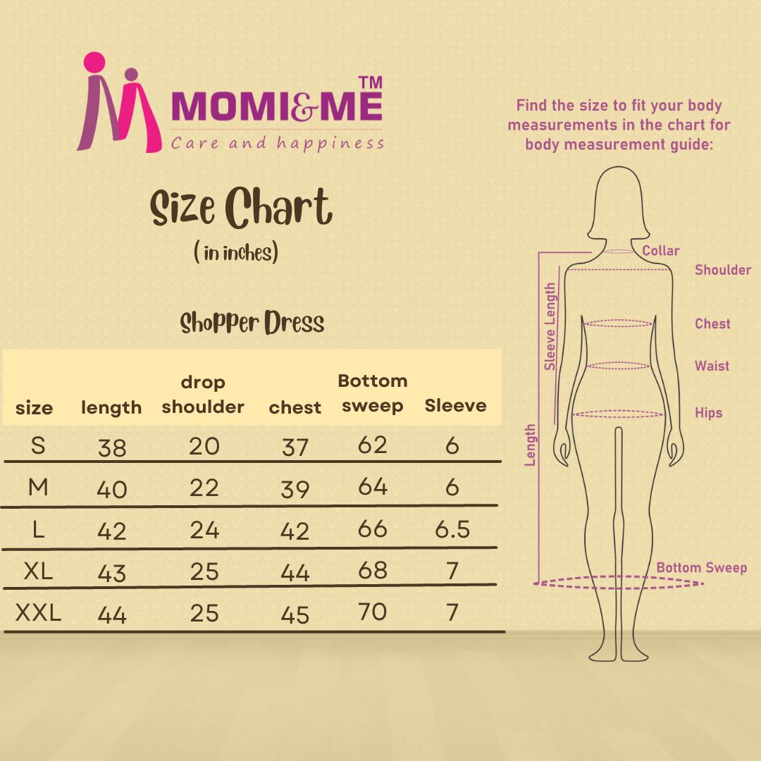 Shopper Dress-sizechart