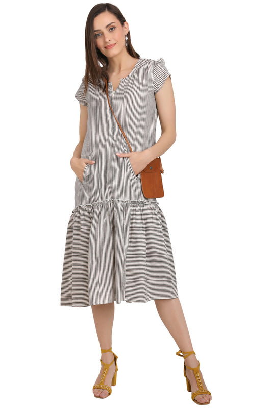 Buy One Piece Dress Online in India | Stripe and Lurex