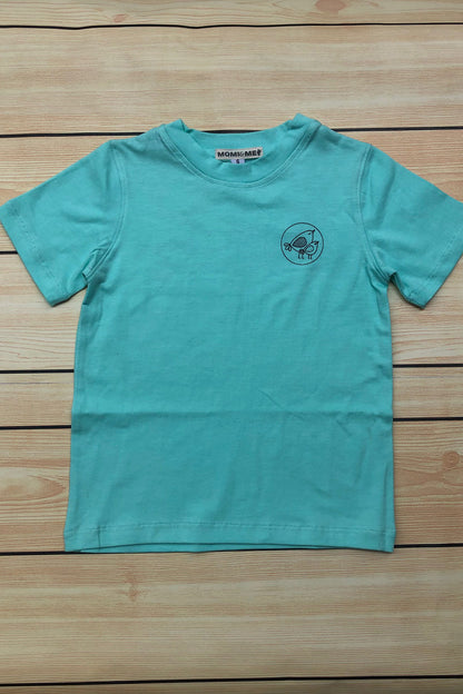 Sparrow Cotton T-shirt 2Pcs. Combo Pack (White, Aqua Green & Egypt Blue)