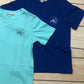 Sparrow Cotton T-shirt 2Pcs. Combo Pack (White, Aqua Green & Egypt Blue)