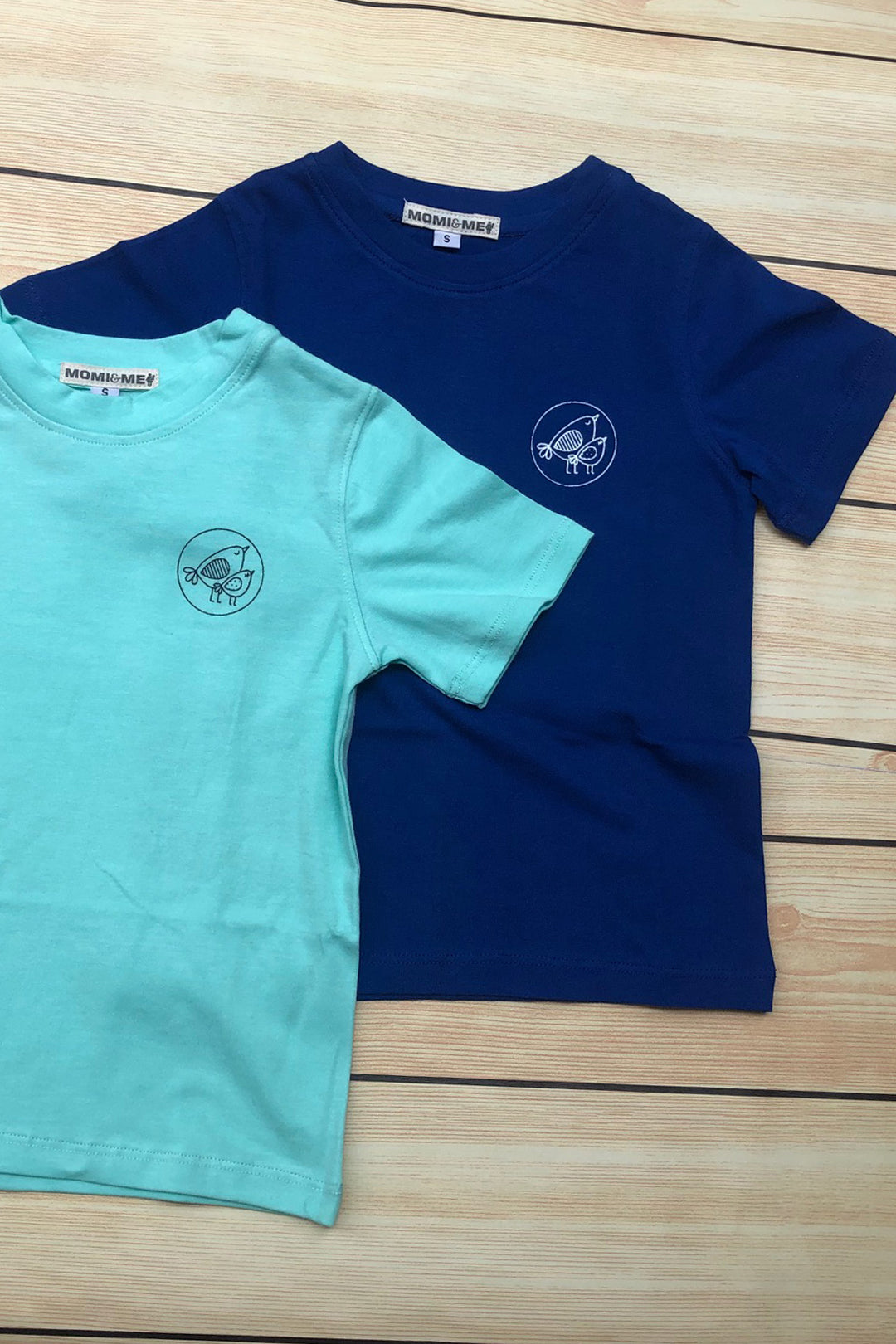 Sparrow Cotton T-shirt 2Pcs. Combo Pack (White, Aqua Green & Egypt Blue)