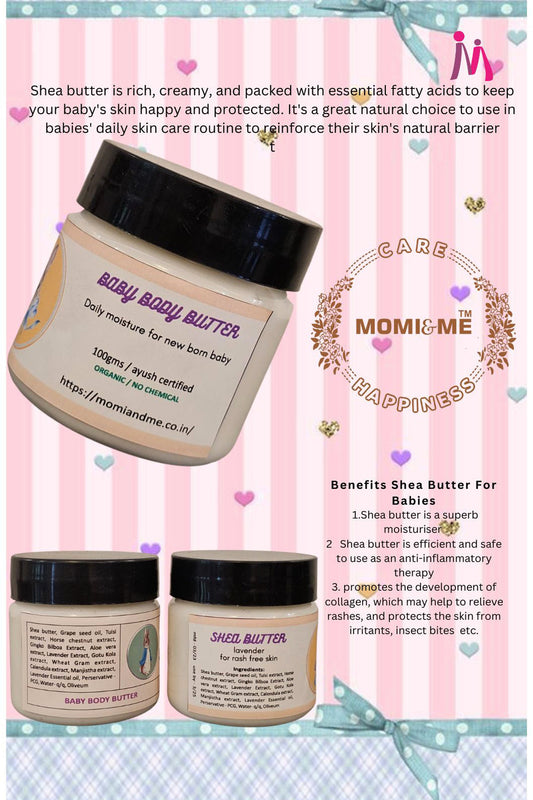 Baby Body Butter - Shea Lavender-(2Pcs)