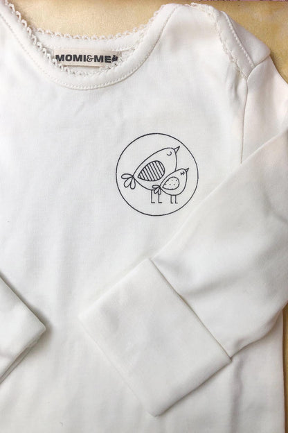 Newborn Bodysuit organic cotton | The Momiandme NewBorn Bodysuit Organic Cotton| Unisex Clothing | Infants Essentials | For BabyBoy and BabyGirl