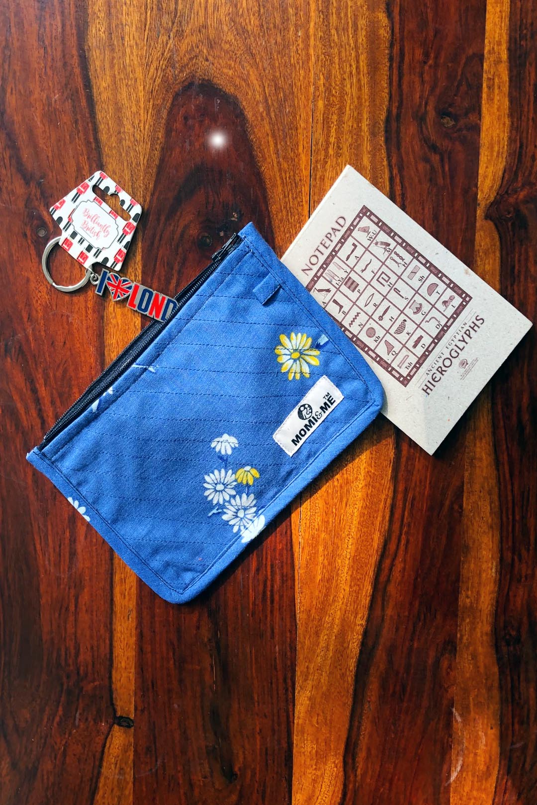 Diasy floral cotton pouch