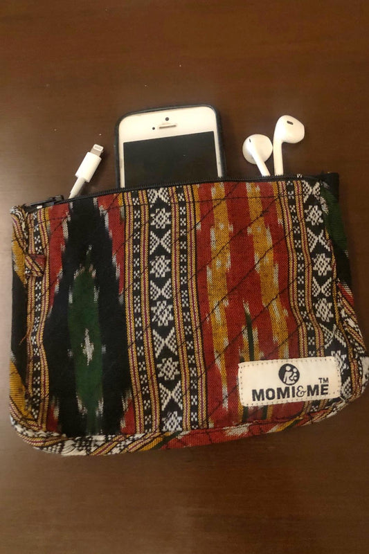 ikat pouch- hand weaved