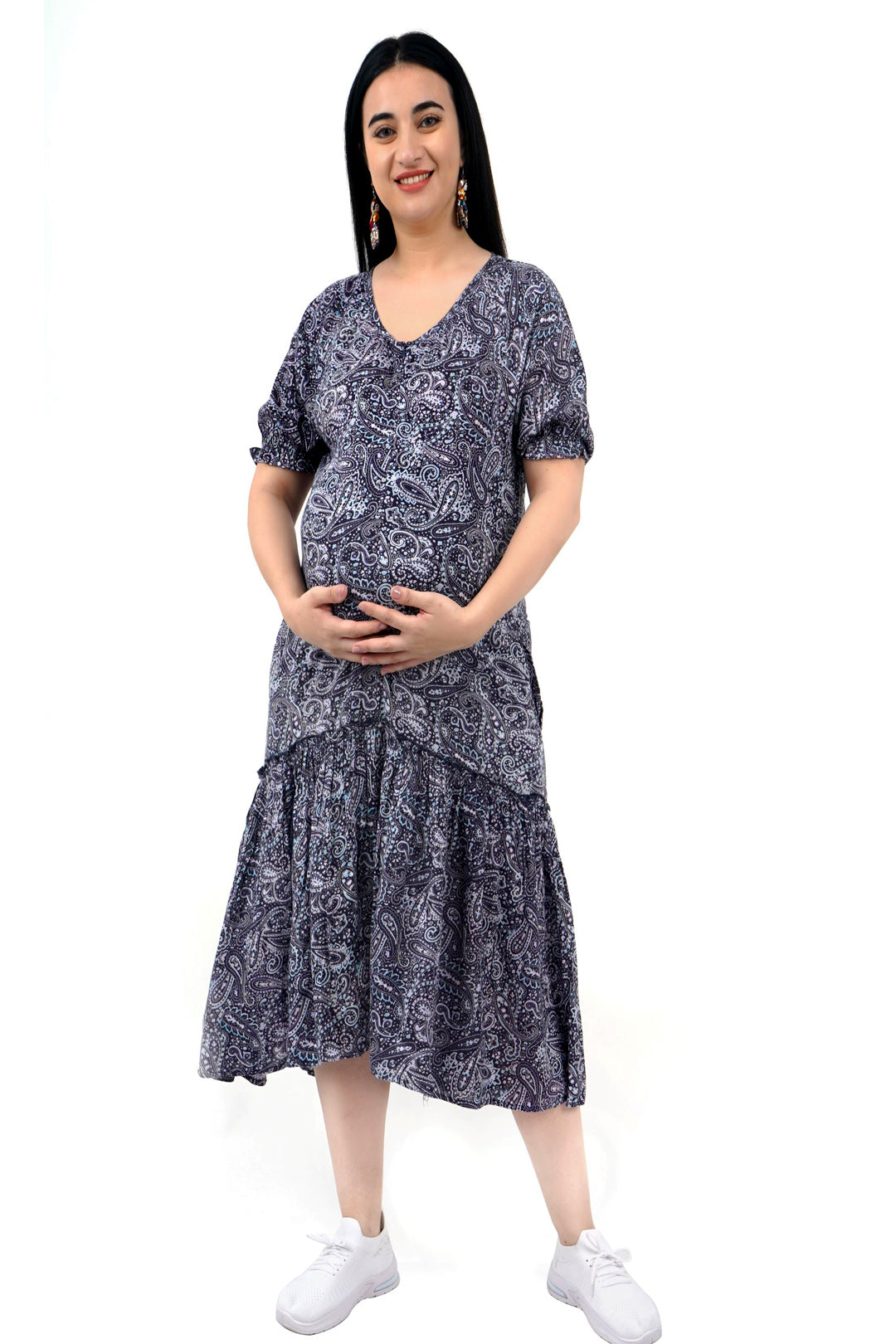 Noie Paisely Pre-Post Maternity Dress