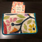 Tussar silk Hand Stich quilt stash pouch gift