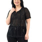 Embroidered  Sequin  Top-MOMIANDME