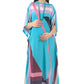 Stripe Satin Kaftan Dress