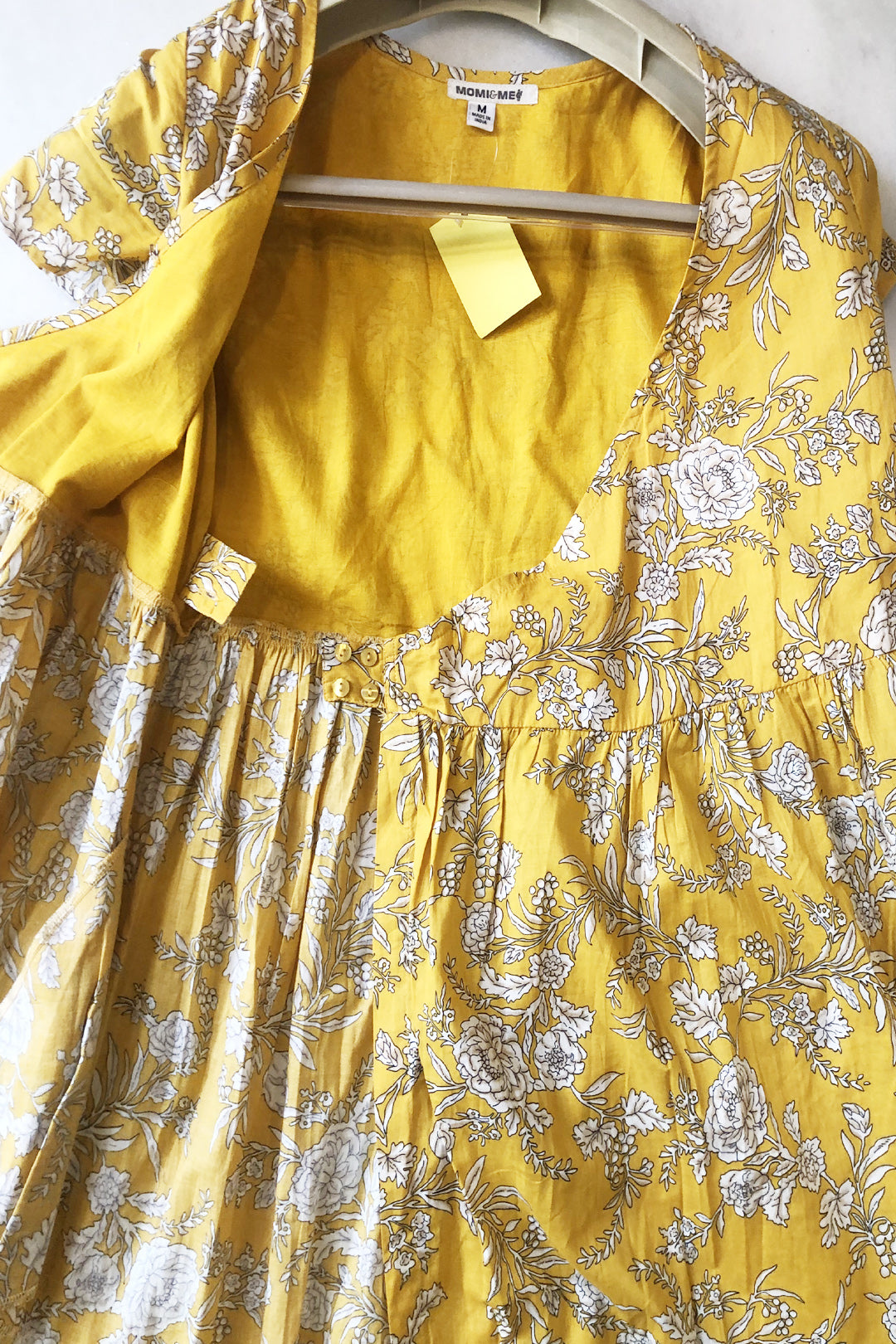 Wrap Yellow Floral Dress