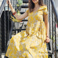 Wrap Yellow Floral Dress