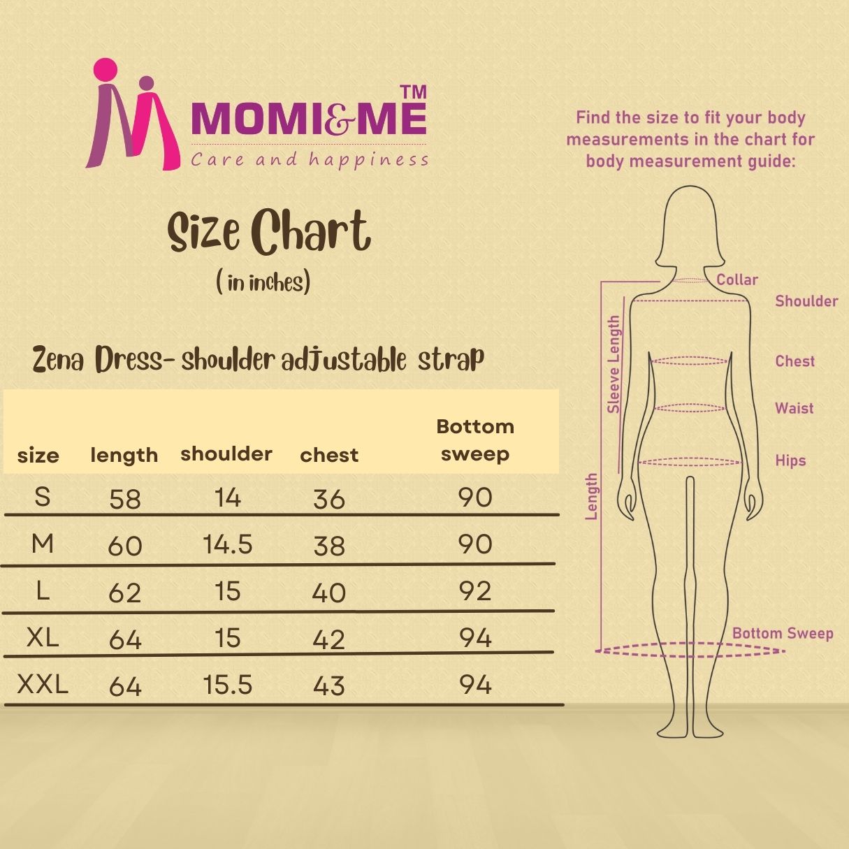 ZenaDress-SizeChart